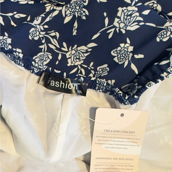 Floral Halter Maxi Wide Leg Pants - Picture 5 of 6